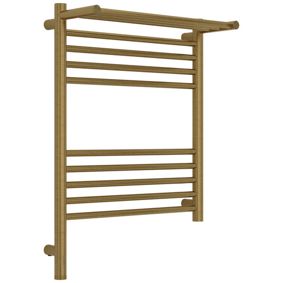 Полотенцесушитель электрический Сунержа Богема 3.1 с полкой П10 500x720 мм 051-6006-6050 L, состаренная латунь фото 