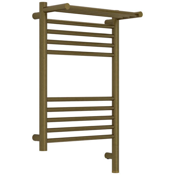 Полотенцесушитель электрический Сунержа Богема 3.1 с полкой П10 400x720 мм 05-6007-6040 R, состаренная бронза фото 