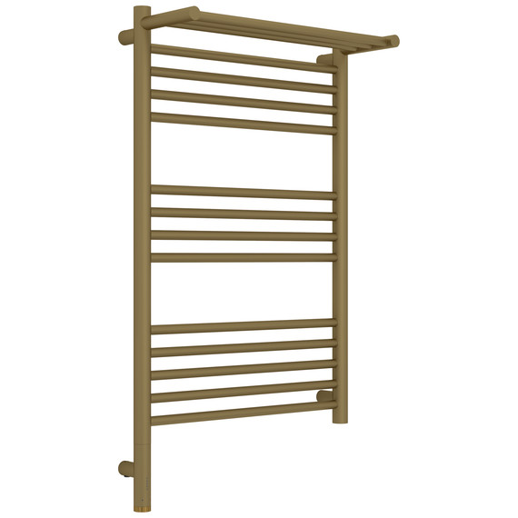 Полотенцесушитель электрический Сунержа Богема 3.1 с полкой П14 500x920 мм 032-6006-8050 L, золото матовое фото 