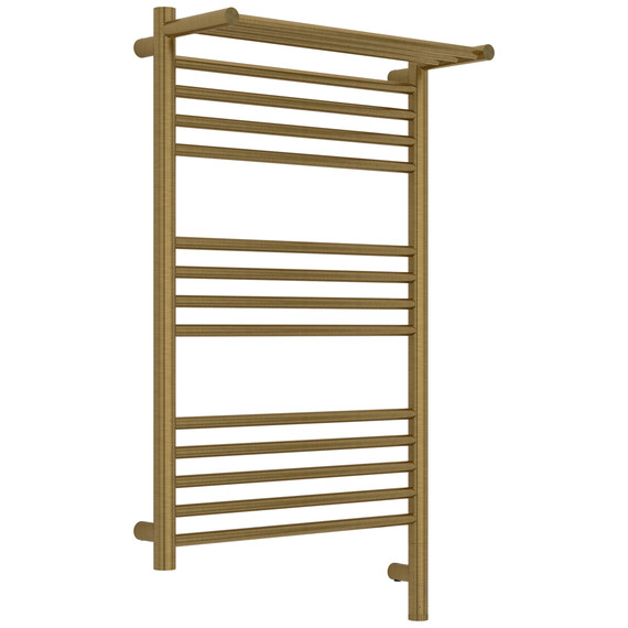 Полотенцесушитель электрический Сунержа Богема 3.1 с полкой П14 500x920 мм 051-6007-8050 R, состаренная латунь фото 