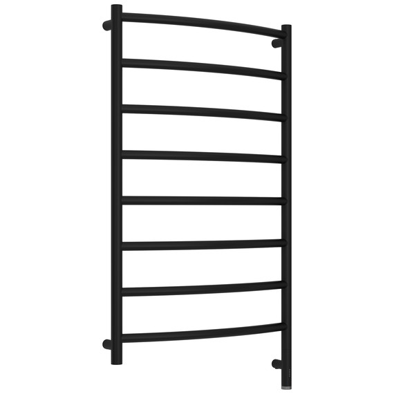 Полотенцесушитель электрический Сунержа Галант 3.1 П8 600x1120 мм 31-6001-1060 R, чёрный матовый фото 