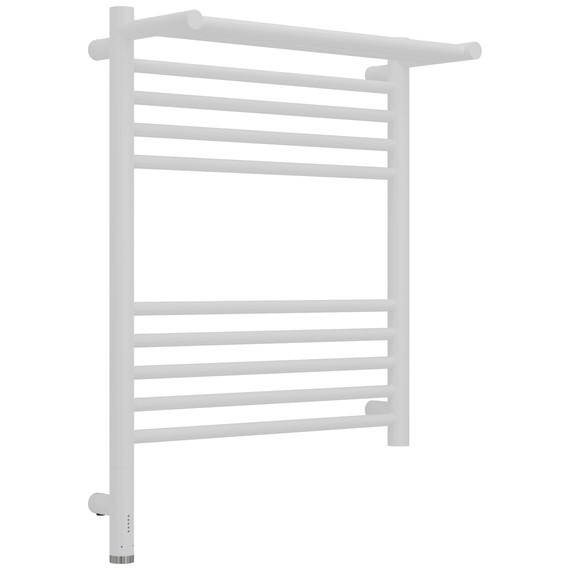 Полотенцесушитель электрический Сунержа Богема 3.1 с полкой П10 500x720 мм 30-6006-6050 L, белый матовый фото 