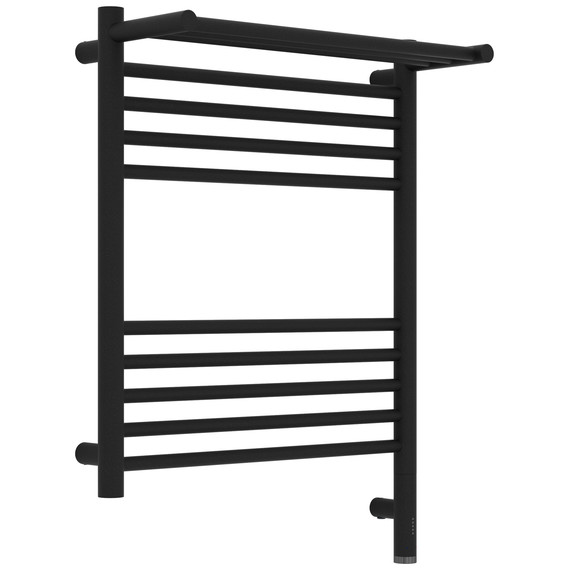 Полотенцесушитель электрический Сунержа Богема 3.1 с полкой П10 500x720 мм 15-6007-6050 R, тёмный титан муар фото 