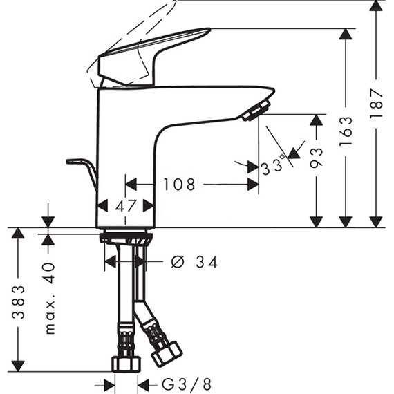 Набор смесителей для ванны Hansgrohe Logis 1022019 - 16 Набор смесителей для ванны Hansgrohe Logis 1022019 фото 16