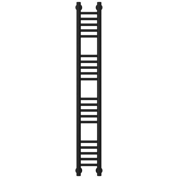 Полотенцесушитель водяной Сунержа Богема+ П20 150x1260 мм (прямая перемычка) 31-0220-1215, чёрный матовый фото 2