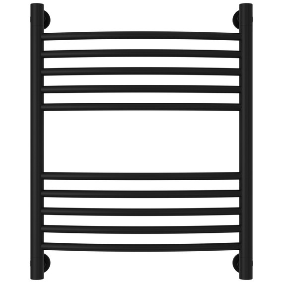 Полотенцесушитель водяной Сунержа Богема+ П10 500x660 мм (выгнутая перемычка) 31-0221-6050, чёрный матовый фото 2