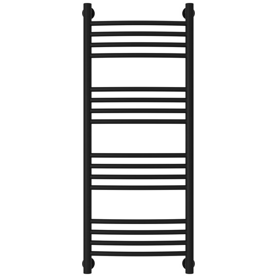 Полотенцесушитель водяной Сунержа Богема+ П16 400x1060 мм (выгнутая перемычка) 31-0221-1040, чёрный матовый фото 2