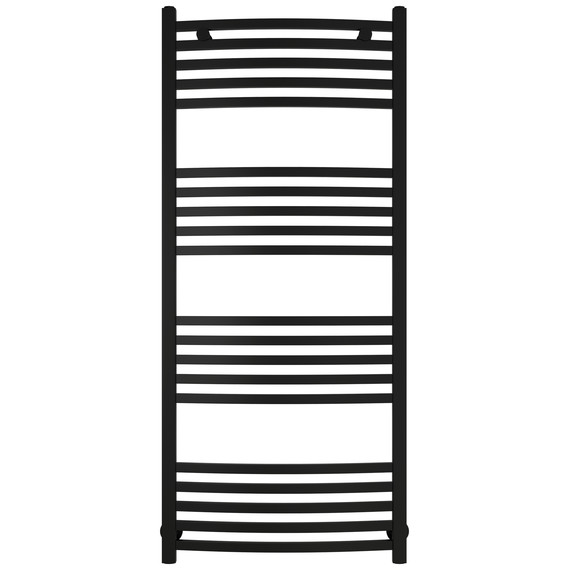 Полотенцесушитель водяной Сунержа Аркус П20 500x1200 мм 31-0251-1250, чёрный матовый фото 2