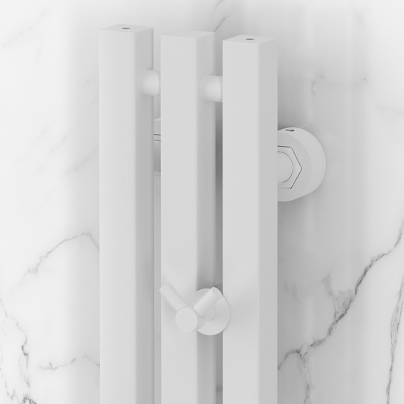 Полотенцесушитель водяной Сунержа Вердикт PRO П3 100x1200 мм 30-0459-1210, белый матовый фото 3