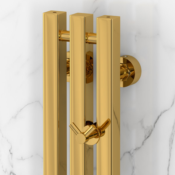 Полотенцесушитель водяной Сунержа Вердикт PRO П3 100x1200 мм 03-0459-1210, золото фото 3