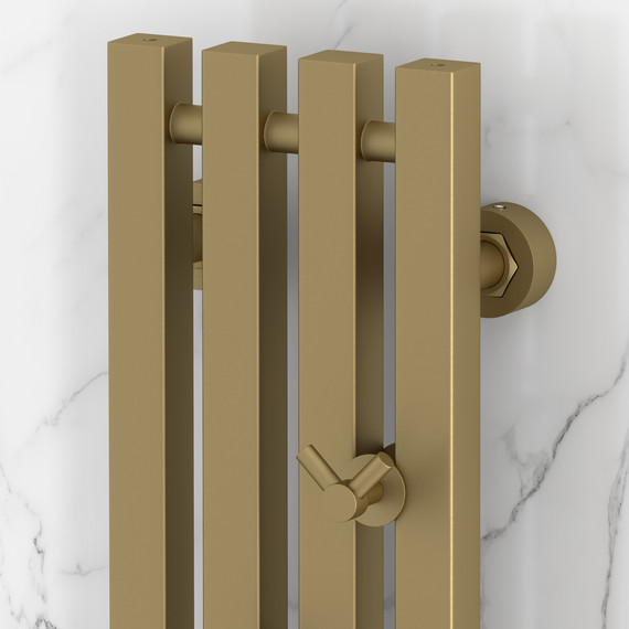 Полотенцесушитель водяной Сунержа Сатерленд PRO П4 150x1200 мм 032-0457-1215, золото матовое фото 3