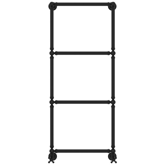 Полотенцесушитель водяной Сунержа Ренессанс П4 500x1330 мм 31-0280-1250, чёрный матовый фото 2