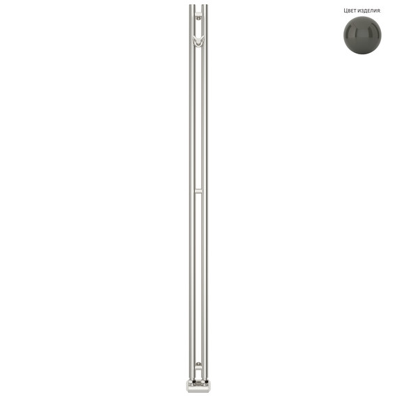 Полотенцесушитель водяной Сунержа Нюанс EU50+ П2 50x1570 мм 7022-0212-1545, серая умбра фото 2