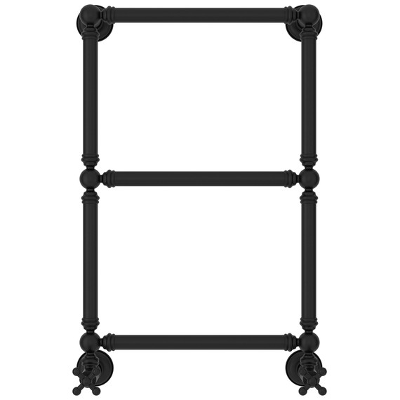 Полотенцесушитель водяной Сунержа Ренессанс П3 400x730 мм 31-0280-6640, чёрный матовый фото 2