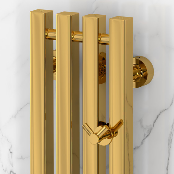 Полотенцесушитель водяной Сунержа Сатерленд PRO П4 150x1200 мм 03-0457-1215, золото фото 3