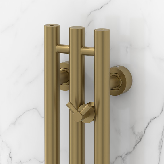 Полотенцесушитель водяной Сунержа Терция PRO П3 100x1500 мм 32-0444-1510, золотой шёлк фото 3