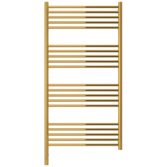 Полотенцесушитель электрический Сунержа Богема 3.1 П20 600x1320 мм (прямая перемычка) 03-6004-1260 L, золото фото 2