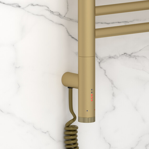 Полотенцесушитель электрический Сунержа Богема 3.1 П16 400x1120 мм (прямая перемычка) 022-6004-1040 L, шампань матовый фото 3