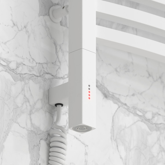 Полотенцесушитель электрический Сунержа Аркус 3.0 П20 600x1320 мм 30-5704-1260 L, белый матовый фото 3