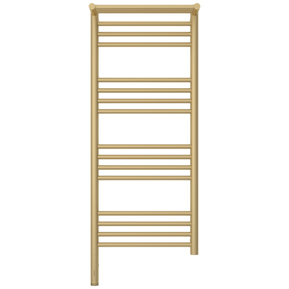 Полотенцесушитель электрический Сунержа Богема 3.1 с полкой П16 400x1120 мм 022-6006-1040 L, шампань матовый фото 2