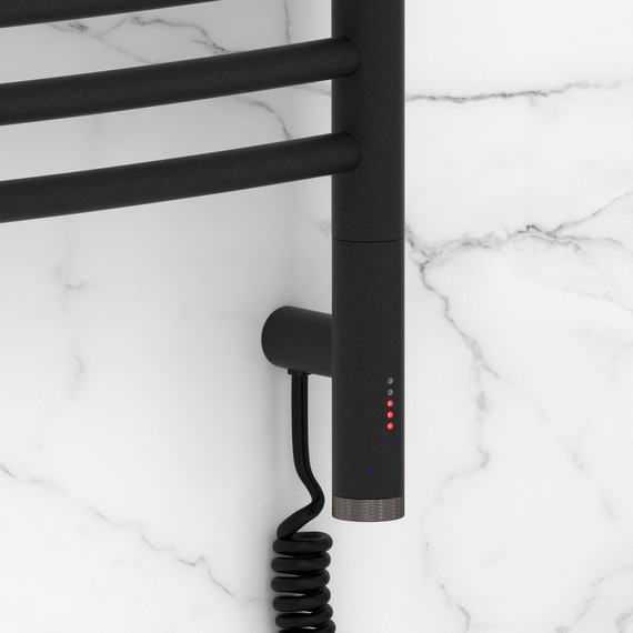 Полотенцесушитель электрический Сунержа Богема 3.1 П16 500x1120 мм (выгнутая перемычка) 15-6003-1050 R, тёмный титан муар фото 3