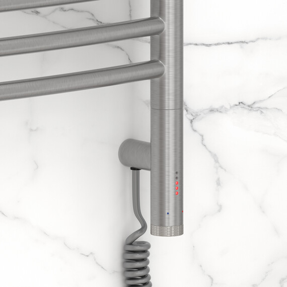 Полотенцесушитель электрический Сунержа Богема 3.1 П16 400x1120 мм (выгнутая перемычка) 071-6003-1040 R, сатин фото 3