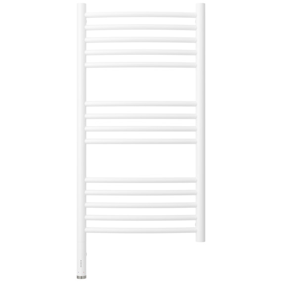 Полотенцесушитель электрический Сунержа Богема 3.1 П14 400x920 мм (выгнутая перемычка) 30-6002-8040 L, белый матовый фото 2