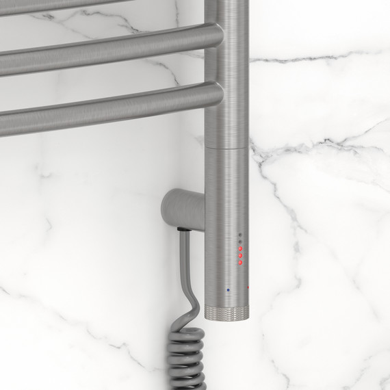 Полотенцесушитель электрический Сунержа Богема 3.1 П14 400x920 мм (выгнутая перемычка) 071-6003-8040 R, сатин фото 3