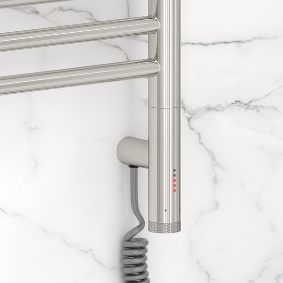 Полотенцесушитель электрический Сунержа Богема 3.1 с полкой П16 500x1120 мм 00-6007-1050 R, хром фото 3