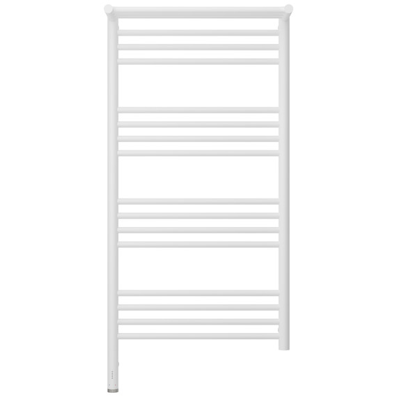 Полотенцесушитель электрический Сунержа Богема 3.1 с полкой П16 500x1120 мм 30-6006-1050 L, белый матовый фото 2