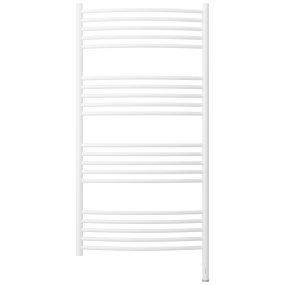Полотенцесушитель электрический Сунержа Богема 3.1 П20 600x1320 мм (выгнутая перемычка) 30-6003-1260 R, белый матовый фото 2