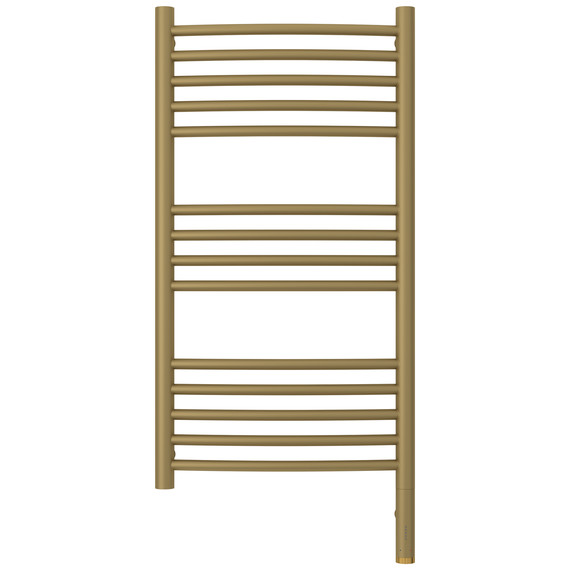 Полотенцесушитель электрический Сунержа Богема 3.1 П14 400x920 мм (выгнутая перемычка) 032-6003-8040 R, золото матовое фото 2