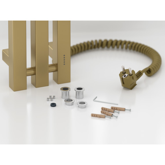 Полотенцесушитель электрический Сунержа Вердикт 4.0 П3 100x1200 мм 32-0851-1210 R, золотой шёлк фото 4