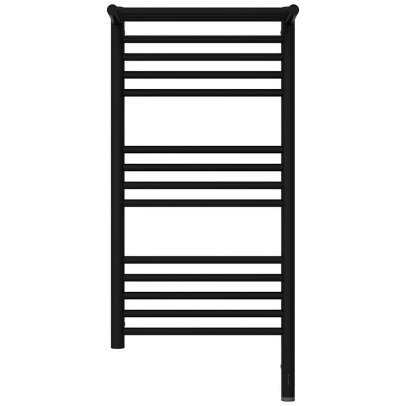 Полотенцесушитель электрический Сунержа Богема 3.1 с полкой П14 400x920 мм 31-6007-8040 R, чёрный матовый фото 2