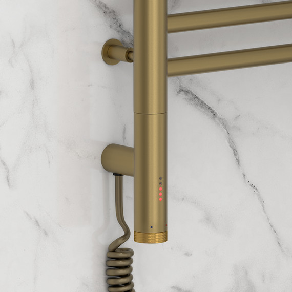 Полотенцесушитель электрический Сунержа Богема 3.0 П14 500x920 мм (прямая перемычка) 32-5804-8050 L, золотой шёлк фото 3