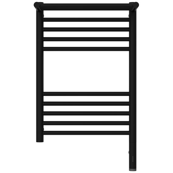 Полотенцесушитель электрический Сунержа Богема 3.1 с полкой П10 400x720 мм 31-6007-6040 R, чёрный матовый фото 2