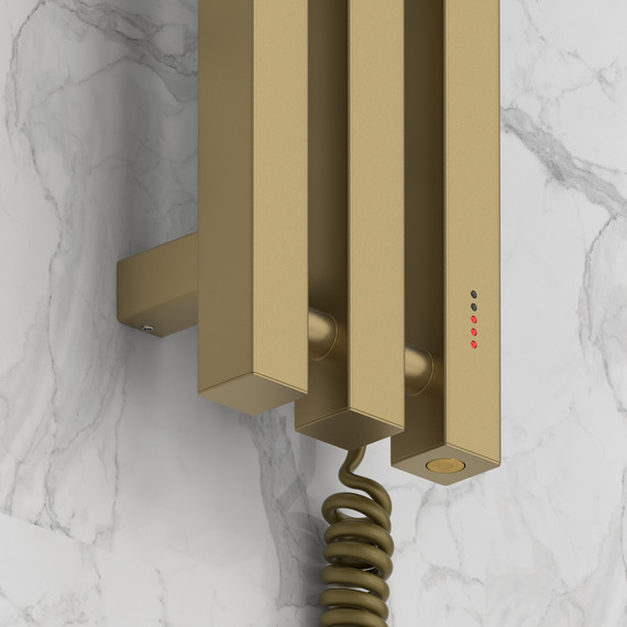 Полотенцесушитель электрический Сунержа Вердикт 4.0 П3 100x1200 мм 32-0851-1210 R, золотой шёлк фото 3