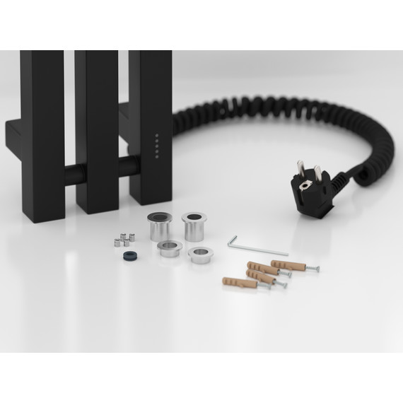 Полотенцесушитель электрический Сунержа Вердикт 4.0 П3 100x1200 мм 31-0851-1210 R, чёрный матовый фото 4