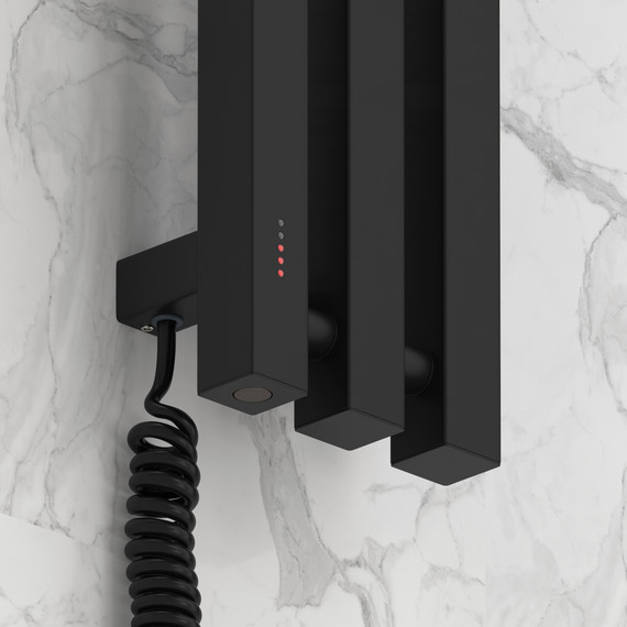 Полотенцесушитель электрический Сунержа Вердикт 4.0 П3 100x1200 мм 31-0852-1210 L, чёрный матовый фото 3