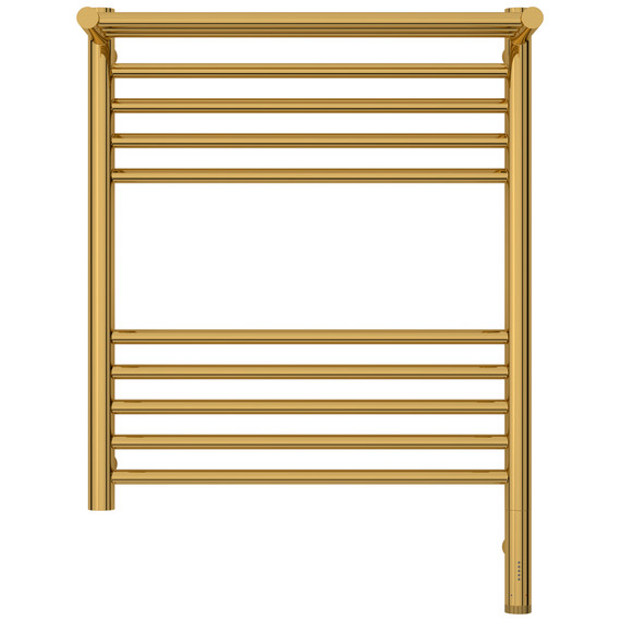 Полотенцесушитель электрический Сунержа Богема 3.1 с полкой П10 500x720 мм 03-6007-6050 R, золото фото 2