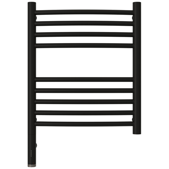 Полотенцесушитель электрический Сунержа Богема 3.0 П9 400x620 мм (выгнутая перемычка) 31-5802-5040 L, чёрный матовый фото 2
