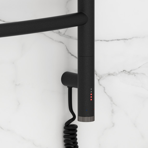 Полотенцесушитель электрический Сунержа Галант 3.1 П8 500x1120 мм 15-6001-1050 R, тёмный титан муар фото 3