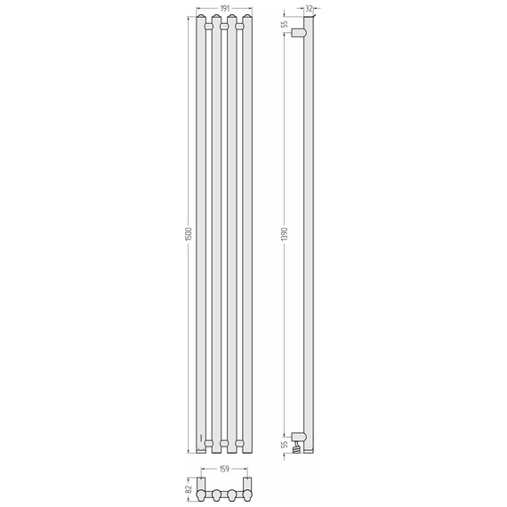 Полотенцесушитель электрический Сунержа Кантата 4.0 П4 150x1500 мм 071-0886-1559 L, сатин фото 5