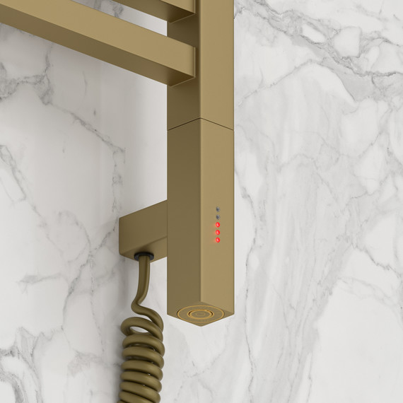 Полотенцесушитель электрический Сунержа Модус 3.1 П16 300x1120 мм 032-5901-1030 R, золото матовое фото 3