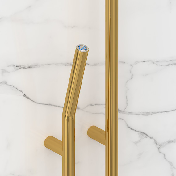 Полотенцесушитель электрический Сунержа Локон П2 100x1600 мм 03-0888-1612 L, золото фото 3