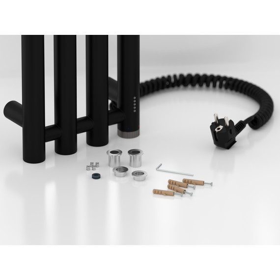 Полотенцесушитель электрический Сунержа Кантата 4.0 П4 150x1500 мм 31-0885-1559 R, чёрный матовый фото 4