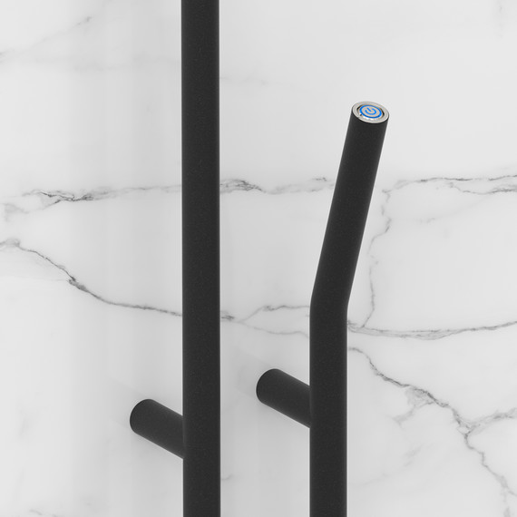 Полотенцесушитель электрический Сунержа Локон П2 100x1600 мм 15-0887-1612 R, тёмный титан муар фото 3