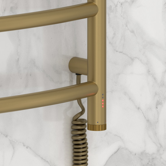 Полотенцесушитель электрический Сунержа Галант 4.0 П4 500x500 мм 32-0831-5050 R, золотой шёлк фото 3