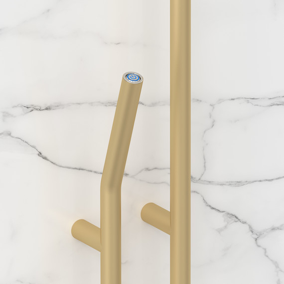 Полотенцесушитель электрический Сунержа Локон П2 100x1600 мм 022-0888-1612 L, шампань матовый фото 3