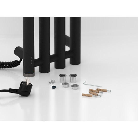 Полотенцесушитель электрический Сунержа Кантата 4.0 П4 150x1500 мм 15-0886-1559 L, тёмный титан муар фото 4